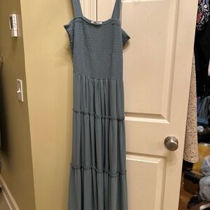 Zenana Outfitters gray-blue Maxi Dress
